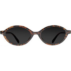 Tijn Sunglasses Women Grey Retro Oval Polarized Shades Stylish Trendy Sunglasses